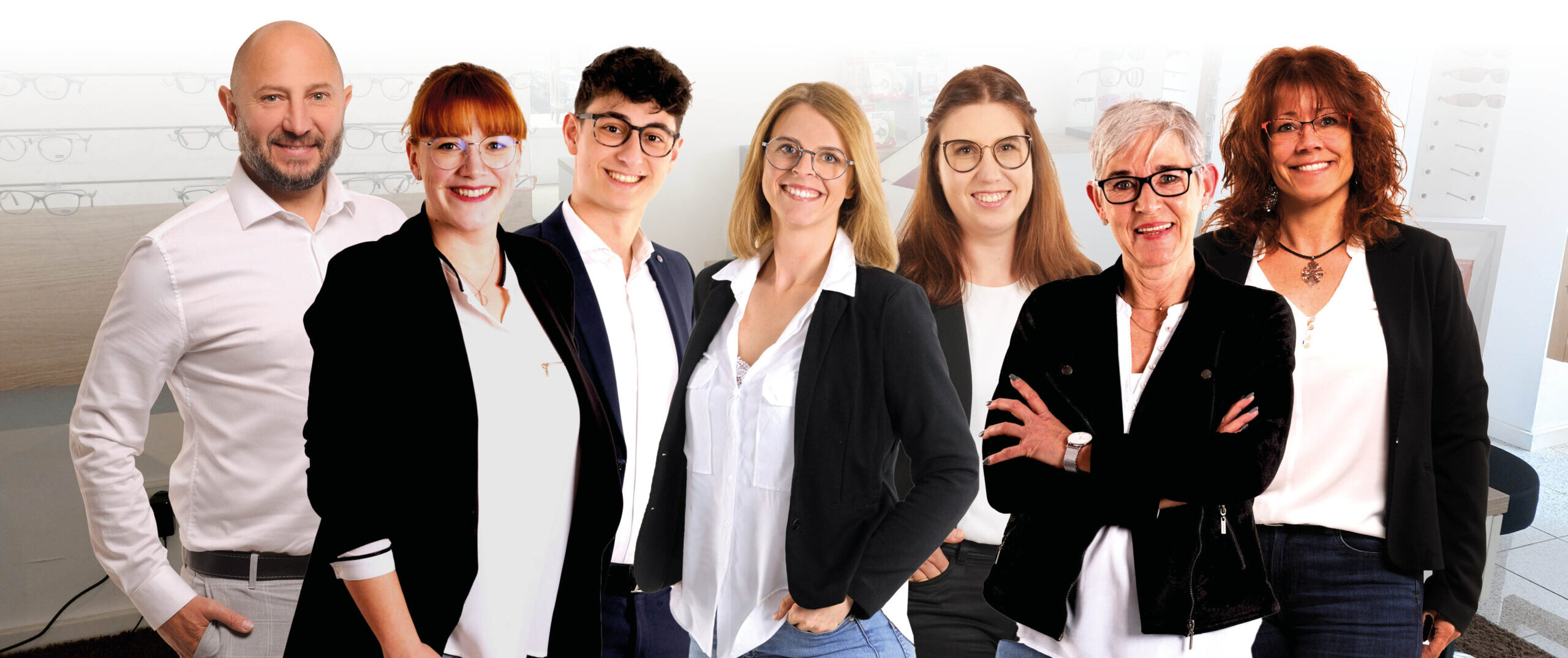Teamfoto des Optik- und Akustikhaus in Tittmoning und Ruhpolding
